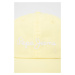 Bavlnená čiapka Pepe Jeans Lucia Cap žltá farba, s nášivkou