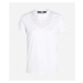 Tričko Karl Lagerfeld Karl Necklace T-Shirt Biela