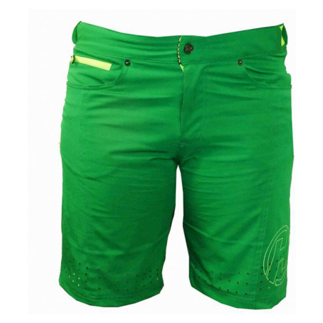 HAVEN Cyklistické nohavice krátke bez trakov - AMAZON LADY - žltá/zelená