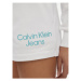 Calvin Klein Jeans Športové kraťasy Stacked Institutional J20J223136 Biela Relaxed Fit