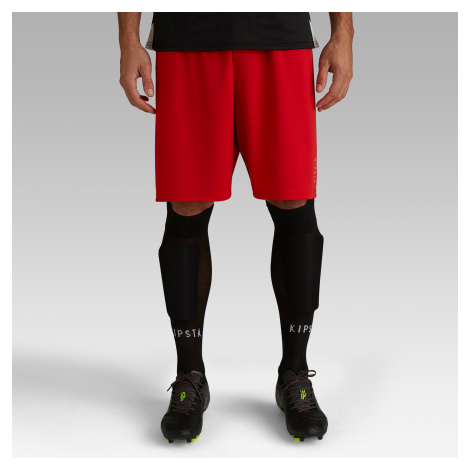 Futbalové šortky pre dospelých F100 červené KIPSTA