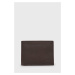 Kožená peňaženka Levi's hnedá farba