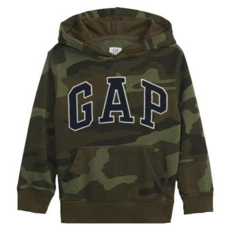 GAP V-FRC FT NEW CAMPUS LOGO HOOD CAMO Chlapčenská mikina, khaki, veľkosť