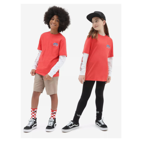 White-red children's T-shirt VANS - Boys