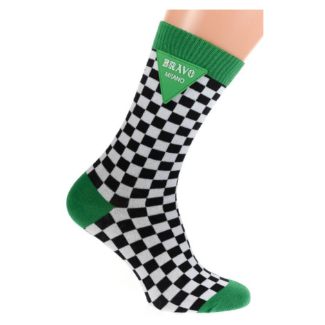 Bielo-zelené ponožky BRAVO