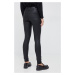 Nohavice Pepe Jeans dámske, čierna farba, priliehavé, vysoký pás