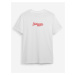 Trendyol White Text Printed Regular Cut T-shirt