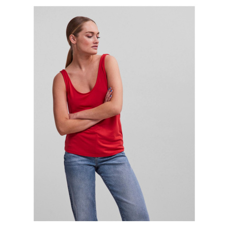 Topy a tričká pre ženy Pieces - červená