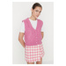 Trendyol Pink Soft Textured Knitwear Vest