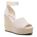 Calvin Klein Jeans Espadrilky Wedge Sandal Wide Su Con YW0YW00963 Biela