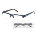 American Way okuliare na čítanie Etue modré s pruhmi +1.50D + púzdro