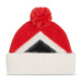 Tommy Hilfiger Čiapka Th Evening Pompom Beanie Argyle AW0AW15305 Červená