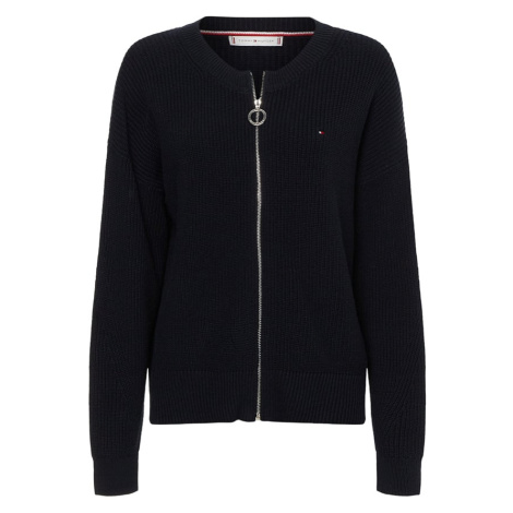 Tommy Hilfiger Sveter - HAYANA ZIP UP C-NK CARDIGAN modrý