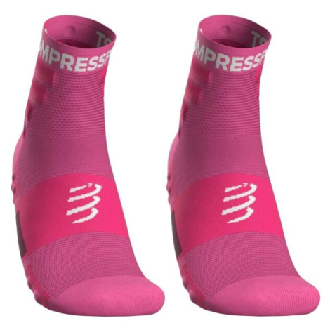Compressport TRAINING SOCKS 2-PACK Športové ponožky, ružová, veľkosť