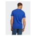 Adidas Tričko Essentials Single Jersey 3-Stripes T-Shirt IC9338 Modrá Regular Fit