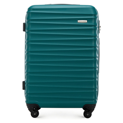 Stredný kufor ABS s rebrovaním, zelený 56-3A-312-85 Wittchen