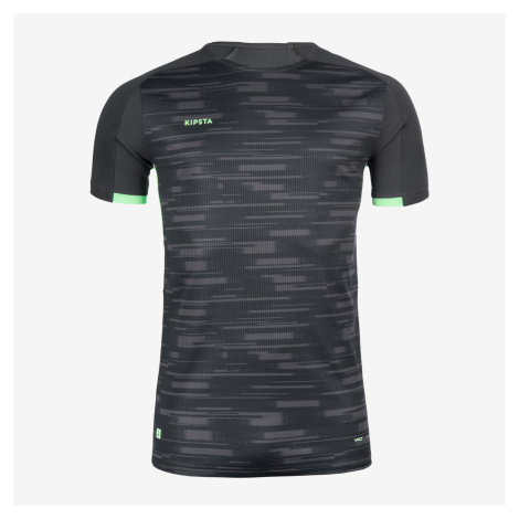 Futbalový dres Viralto PXL s krátkym rukávom čierno-zelený KIPSTA