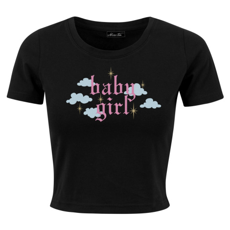 Girls' T-shirt black mister tee