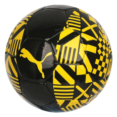 Futbalová lopta UBD 083795 Dortmund - Puma one size černá se žlutou