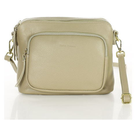 MARCO MAZZINI BÉŽOVÁ DVOJKOMOROVÁ CROSSBODY KABELKA (L254B)