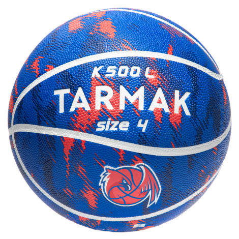 Detská basketbalová lopta K500 veľkosť 4 ružovo-modrá TARMAK