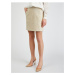 Orsay Beige Women's Suede Skirt - Ladies