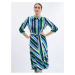Orsay Green-Blue Women Striped Shirt Dress - Women