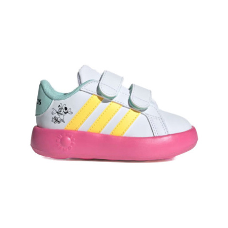 Dievčenská rekreačná obuv ADIDAS Grand Court 2.0 Minnie cloud white spark pulse magenta