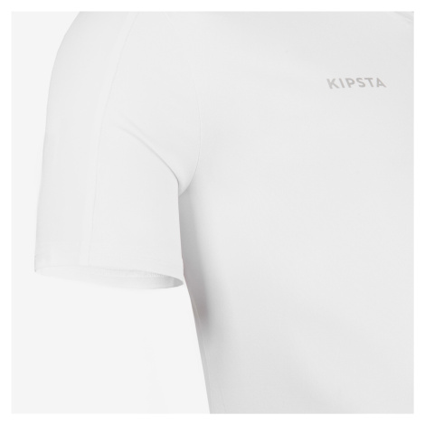 Futbalový dres Essentiel s krátkym rukávom biely KIPSTA