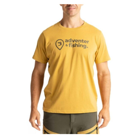 ADVENTER & FISHING COTTON SHIRT Pánske tričko, hnedá, veľkosť