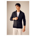 DEFACTO Standard Fit Regular Cut Stand Collar Zippered Knitwear Cardigan