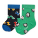 Happy Socks Súprava 2 párov vysokých detských ponožiek KDDB02-7300 Zelená