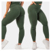 NEBBIA - Legíny high waist z organickej bavlny 405 (dark green) - NEBBIA