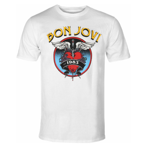 Tričko metal PLASTIC HEAD Bon Jovi HEART '83 Čierna