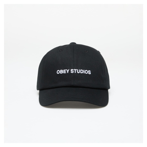 Šiltovka OBEY Studios Strap Back Hat Black