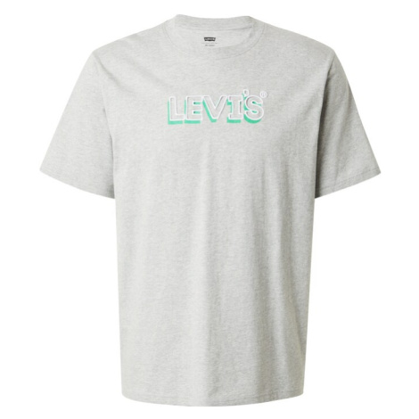 LEVI'S ® Tričko  tyrkysová / sivá melírovaná / biela