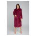 Bona women's long-sleeved robe - wine