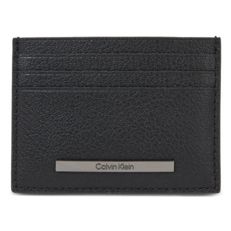 Calvin Klein Puzdro na kreditné karty Modern Bar Cardholder 6Cc K50K510892 Čierna