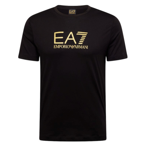 EA7 Emporio Armani Tričko  žltá / čierna