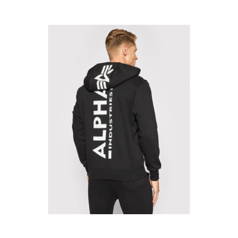 Alpha Industries Mikina Back Print 178318 Čierna Regular Fit