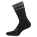 Cyklistické zimné ponožky 900 čierno-sivé
