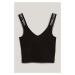 Top Karl Lagerfeld Jeans Klj Klj Logo Bra Top Black