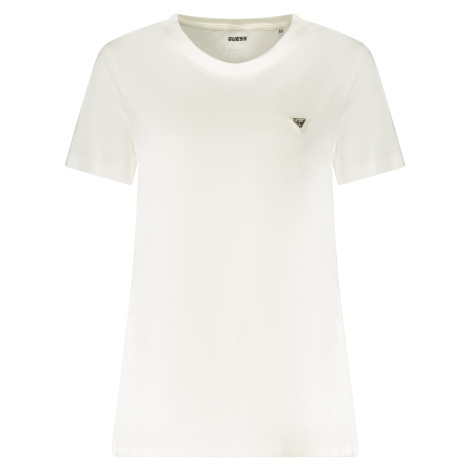 Biele tričko GUESS s krátkym rukávom