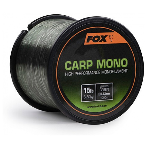 Fox vlasec carp mono zelená - 1000 m 0,35 mm 18 lb