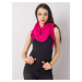 Fuchsia women's scarf with fringe