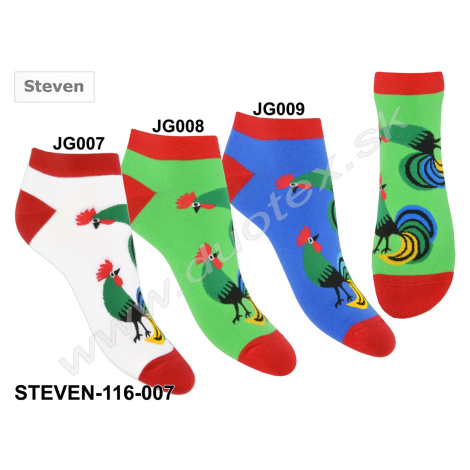 STEVEN Členkové ponožky Steven-116D-007 JG009-modrá