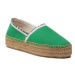 LOVE MOSCHINO Espadrilky JA10323G1GJH0850 Zelená