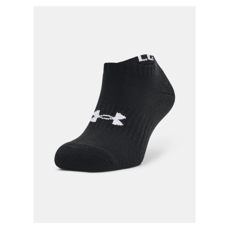 Under Armour Socks Core No Show 3Pk-BLK - unisex