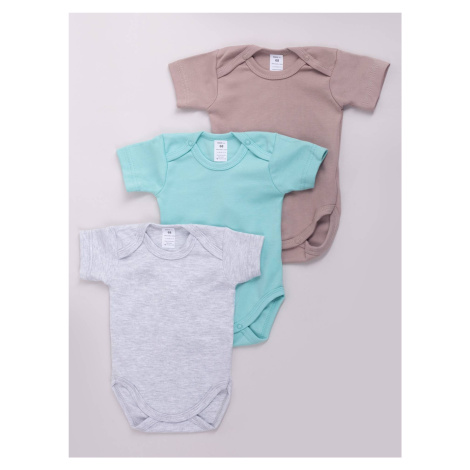 Yoclub Kids's Short Sleeve Bodysuits 3-Pack BOD-0001C-003K