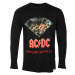 tričko pánske s dlhým rukávom DIAMOND X AC/DC - BLK_C20DMPC502